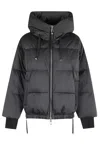 Duno Oversized Short Down Jacket In Black