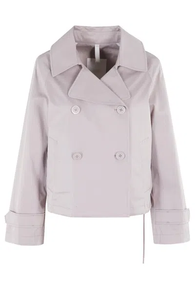 Duno Short Double-breasted Water-repellent Trench Coat