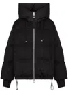 Duno Heka Hooded Puffer Jacket In Black