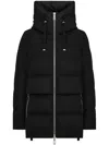 Duno Keiko Hooded Zip Puffer Jacket In Black