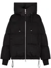 Duno Heka Hooded Puffer Jacket In Black