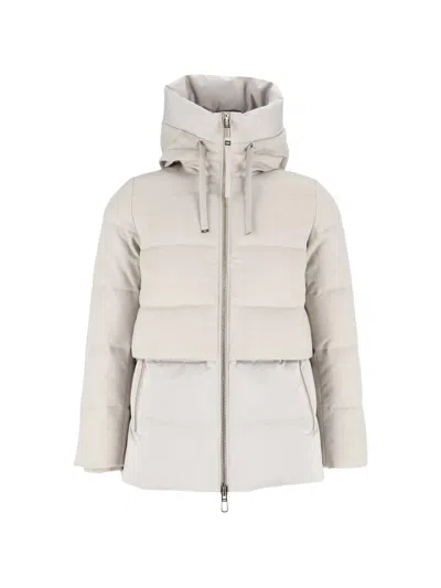 Duno Short Parka In White