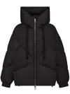 Duno Quilted Hooded Jacket In Black