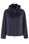 Duno Short Technical Jacket With Adjustable Hood