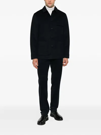 Duno Sunil Button-up Jacket In Blue