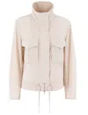Duno Technical Fabric And Wool Blend Jacket