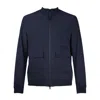 Duno Trevi Sound Bomber Jacket In Warp-knitted Technical Fabric In Blue