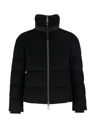 Duno Enora Quilted High-neck Down Jacket In Black