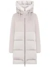 Duno Talia Hooded Padded Coat In Neutral
