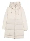 Duno Padded Coat With Hood In Neutral