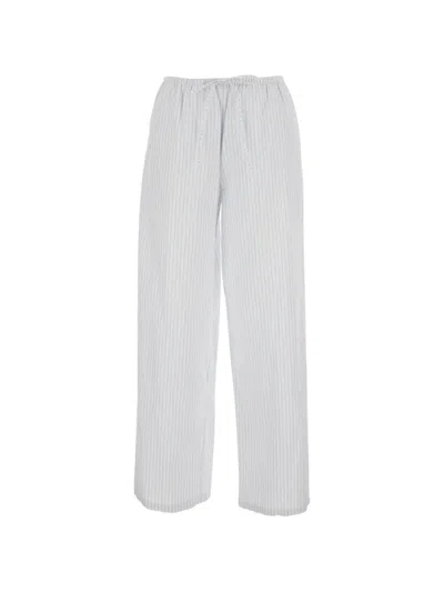 Dunst 스트라이프 드로스트링 팬츠 In White