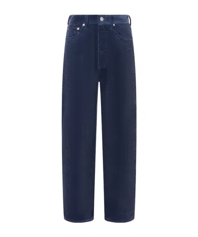 Dunst 90s Wide Corduroy Pants In Blue