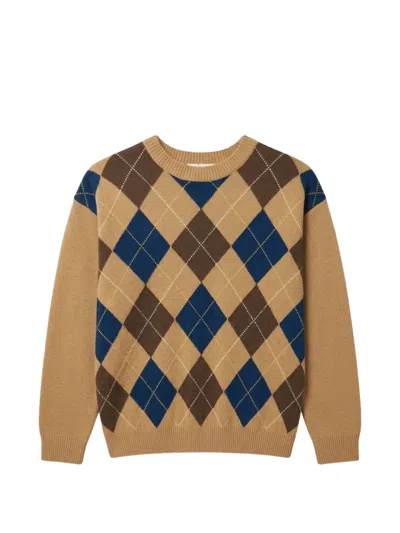 Dunst Argyle-intarsia Sweater In Neutrals