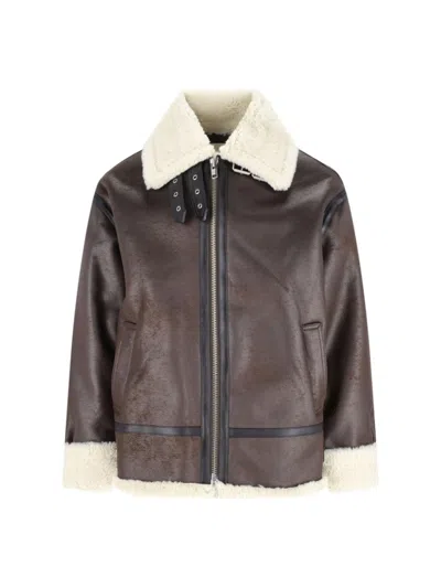 DUNST AVIATOR JACKET - BROWN
