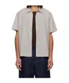 Dunst Beige Collared Checked Shirt In Gray