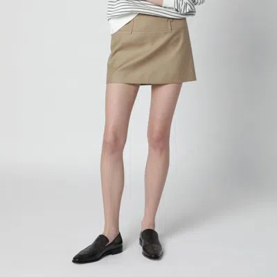 Dunst Beige Mini Skort In Neutral