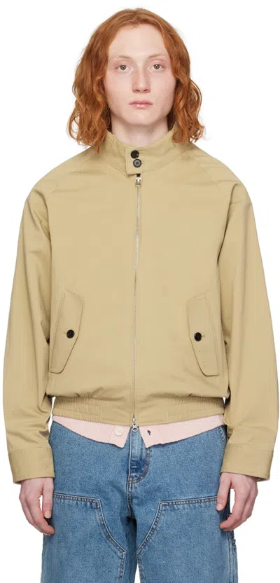Dunst Beige Modern Harrington Jacket