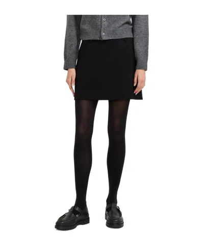 Dunst Belt Loop Midi Skirt In Black