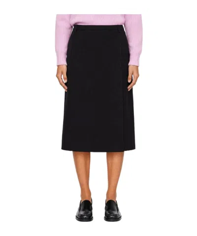 Dunst Belted Skirt In Black