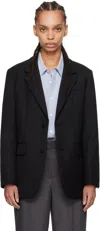 Dunst Navy Daddy Blazer In Black