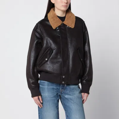 Dunst Black Aviator Volume Bomber Jacket