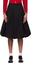 Dunst Pleated Midi Skirt In Black