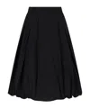 Dunst Pleated Midi Skirt In Black