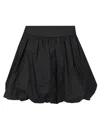 Dunst Black Skirt With Balloon Design And Pleated Details