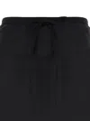 Dunst Black Double-layer Long Skirt In Viscose Blend Woman In Black