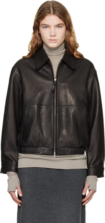 Dunst Black Drizzler Leather Jacket