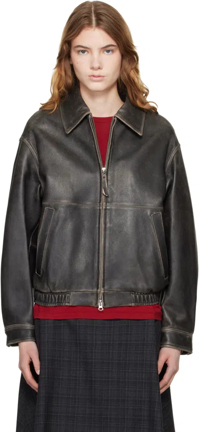 Dunst Black Drizzler Leather Jacket