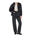 Dunst Black Faux Leather Zip Jacket In Black