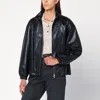 Dunst Black Faux Leather Zip Jacket In Black