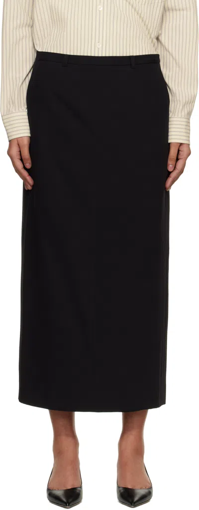 Dunst Black H-line Maxi Skirt
