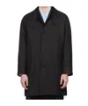 Dunst Black Half Mac Coat In Black
