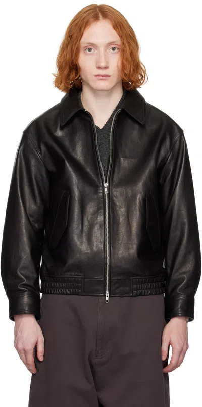 Dunst Black Lambskin Leather Jacket