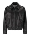 Dunst Black Lambskin Leather Jacket In Black