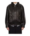 Dunst Brown Oversized Jacket With Dropped Shoulders And Flap Pockets On The Front In Black