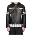 Dunst Black Racing Leather Jacket