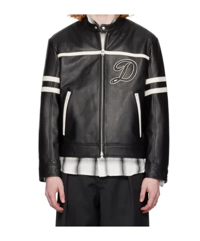 Dunst Black Racing Leather Jacket