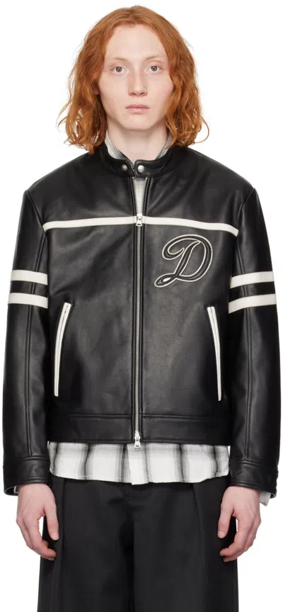 Dunst Black Racing Leather Jacket