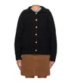 Dunst Black Raglan Cardigan In Black