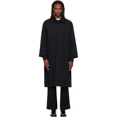 Dunst Black Refined Mac Coat