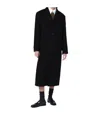 Dunst Black Single-breasted Wool-blend Coat In Black