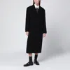 Dunst Black Single-breasted Wool-blend Coat In Black
