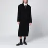 Dunst Black Single-breasted Wool-blend Coat In Black