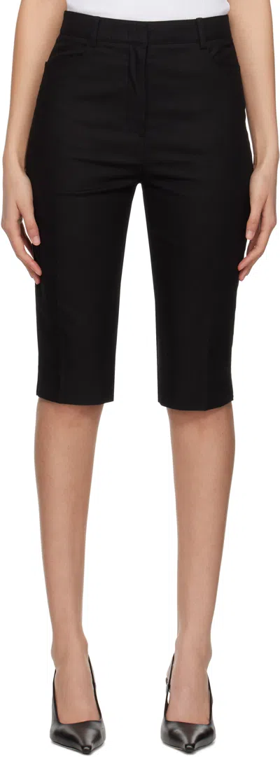 Dunst Black Slim Bermuda Shorts
