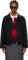 Dunst Zippered Long-sleeved Casual Jacket In Black