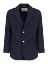 Dunst Single-breasted Blazer In Blue