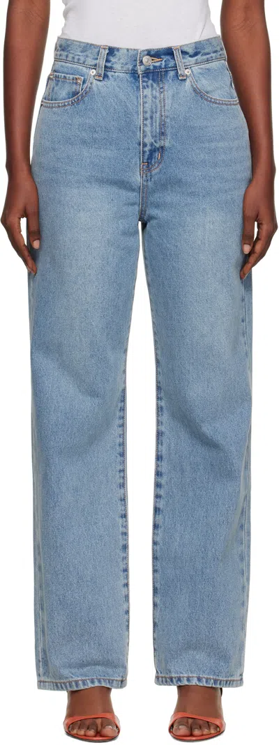 Dunst Blue Essential Straight Full Length Jeans